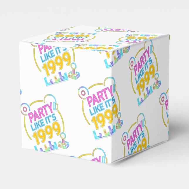 Party Like It’s 1999®™ – Neon Soundtrack Favor Box (Front Side)