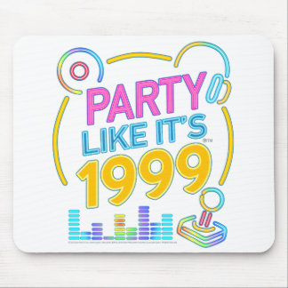Party Like It’s 1999®™ – Neon Soundtrack Mouse Pad