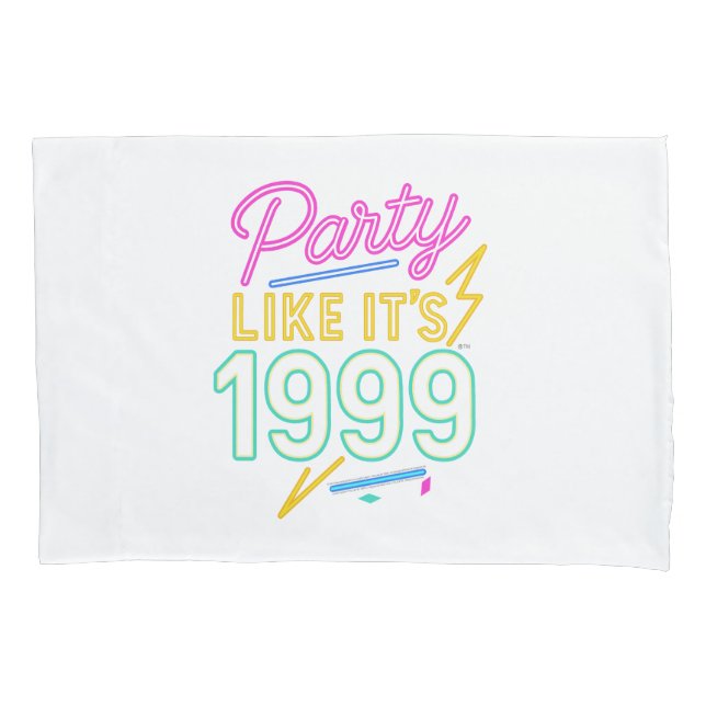 Party Like It’s 1999®™ – Neon Voltage Pillowcase (Front)