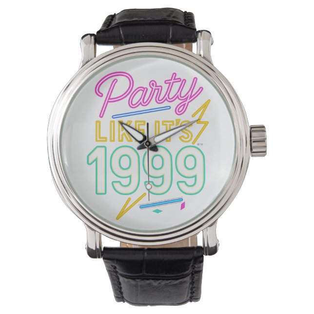 Party Like It’s 1999®™ – Neon Voltage Watch (Front)