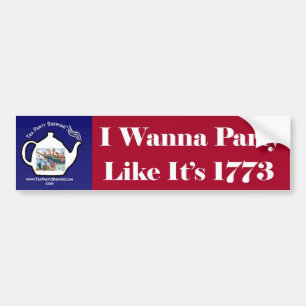 Party Like Its 1773 Bumper Sticker