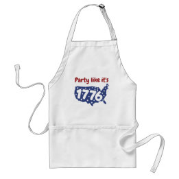 Party Like it's 1776 4th of July Standard Apron