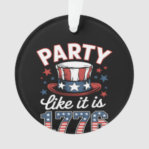 Party Like It's 1776 #JF0012 Ornament