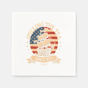 Party Like It's 1776 – Retro Patriotic Bow Napkin
