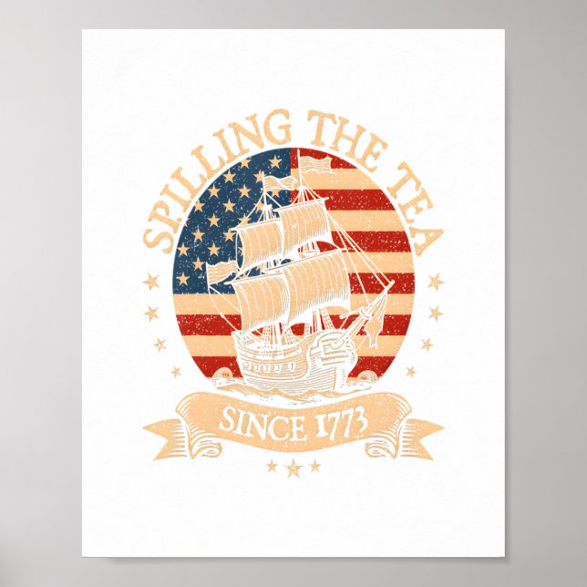 Party Like It's 1776 – Retro Patriotic Bow Poster (Front)
