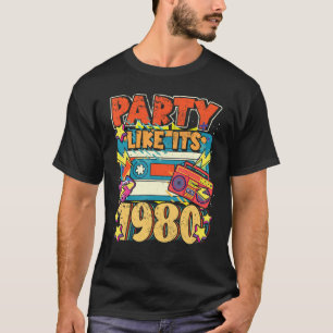 Party like its 1980 80s 90s Costume Retro Vintage  T-Shirt