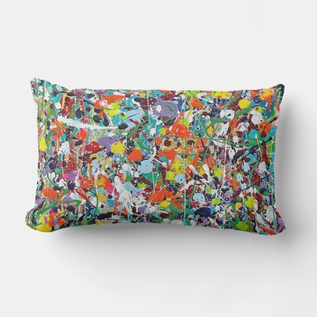 Party Like it's 1999 Outdoor Lumbar Throw Pillow (Front)