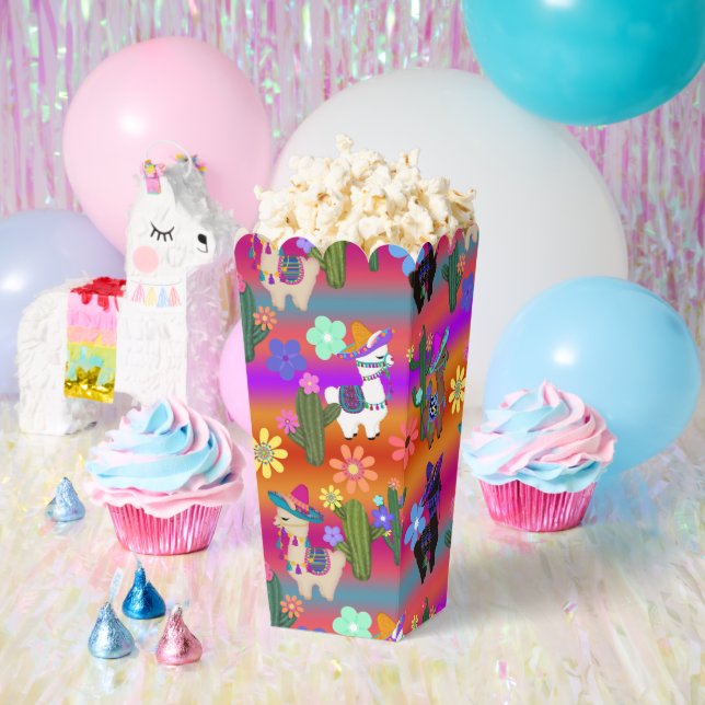 Party Llamas with Hats and Tassels  Favor Box (Party)