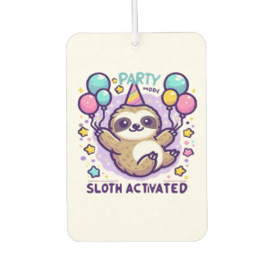 Party Mode Sloth Activated Birthday Balloon Sloth Air Freshener