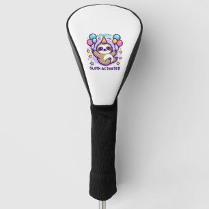 Party Mode Sloth Activated Birthday Balloon Sloth Golf Head Cover