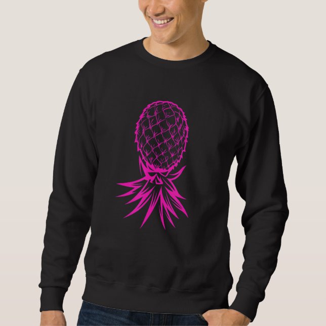 Party Mode Upside Down Pineapple Swinger Vanilla S Sweatshirt (Front)