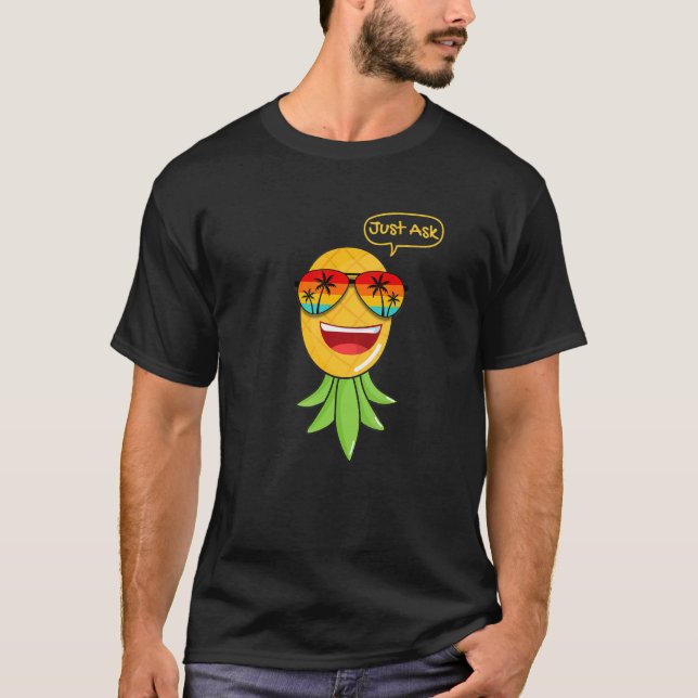 Party Mode Upside Down Pineapple Swinger Vanilla S T-Shirt (Front)