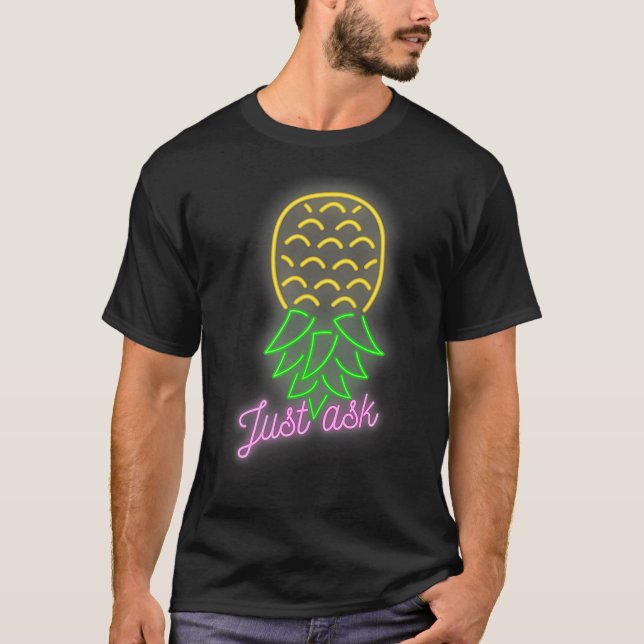 Party Mode Upside Down Pineapple Swinger Vanilla S T-Shirt (Front)