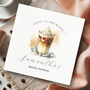 Party Napkin Decorative Coffee Theme Bridal Shower