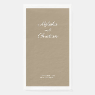 Party Napkin Minimalist Modern Wedding.