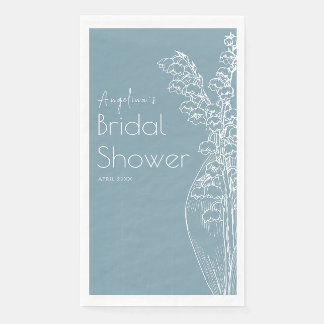 Party Napkins for a bride shower. (Front)