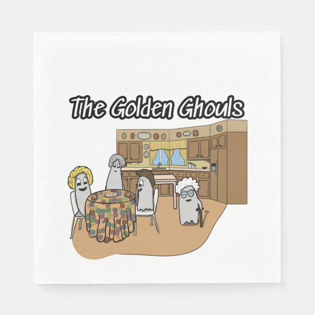 Party Napkins with Golden Girls as Ghosts (Front)