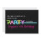 PARTY Neon Glow Lights Rave Club Party Invite