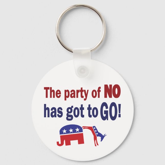 Party of No Keychain (Front)