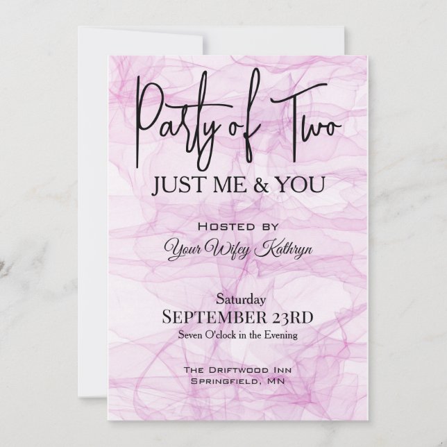 Party of Two Invitation (Front)