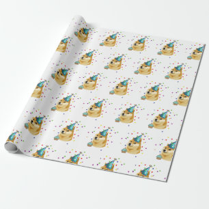 Party on! Birthday Doge Birthday  Wrapping Paper