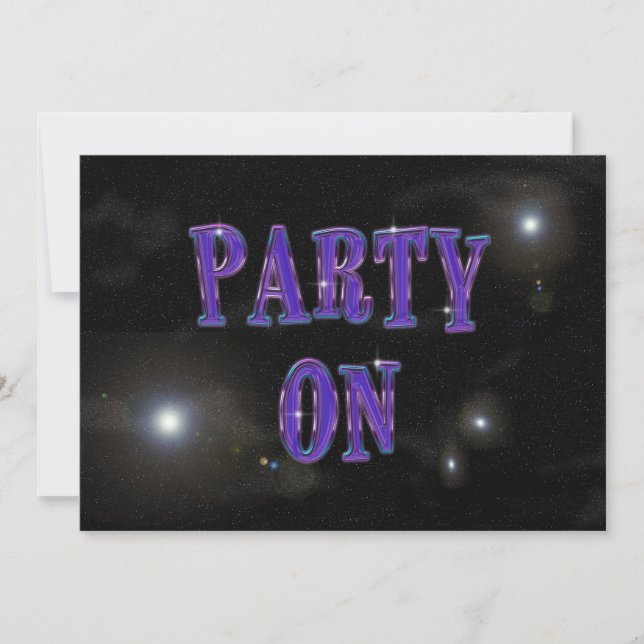 Party On Invitation (Front)