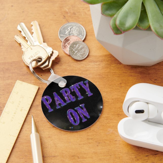 Party On Keychain (Desk)