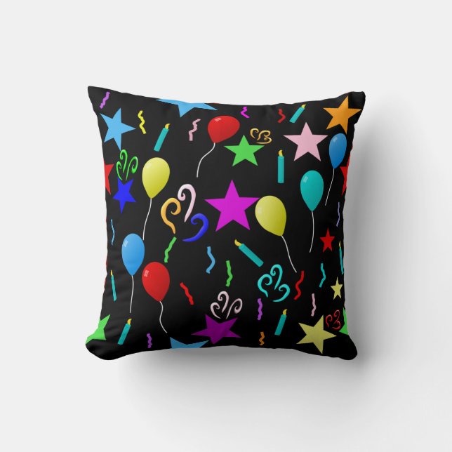 Party on! throw pillow (Front)