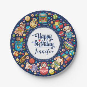 Party Palooza Birthday Party Paper Plate