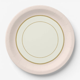 Party Paper China-look Plate Rimmed