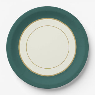 Party Paper China-look Plate Rimmed