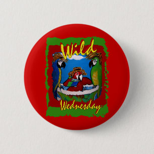 Party Parrots 2 Inch Round Button