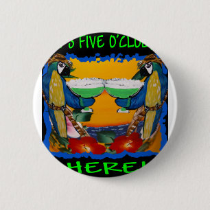 Party Parrots 2 Inch Round Button