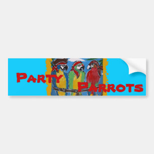 Party Parrots Bumper Sticker