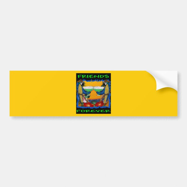 Party Parrots Bumper Sticker (Front)