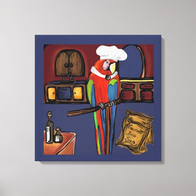 PARTY PARROTS          CANVAS PRINT (Front)