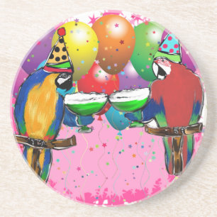 PARTY PARROTS COASTER