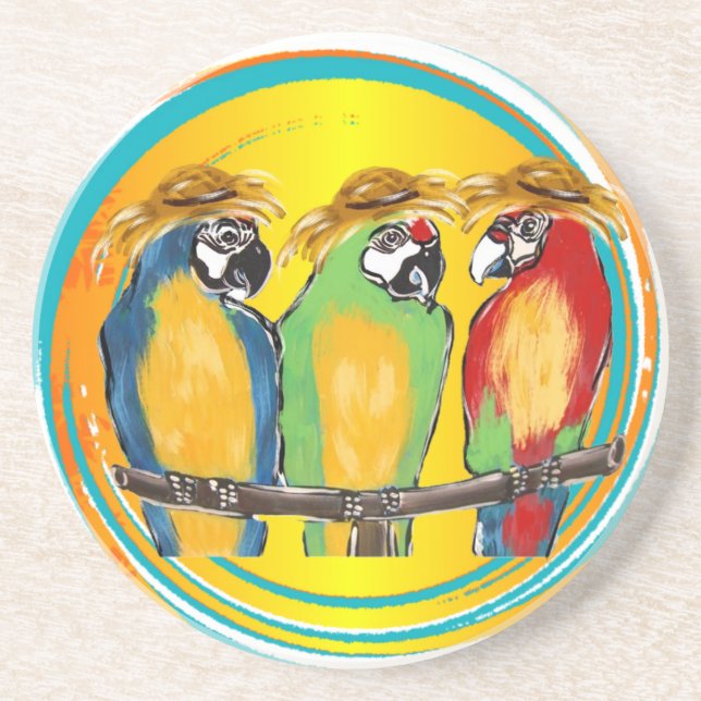 PARTY PARROTS COASTER (Front)