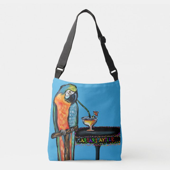 Party Parrots Crossbody Bag (Front)