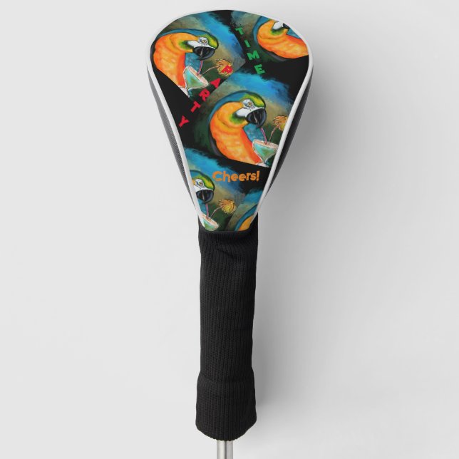 Party Parrots Golf Head Cover (Front)
