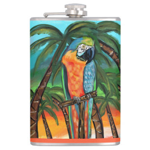Party Parrots         Hip Flask