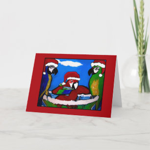 PARTY PARROTS HOLIDAY CARD