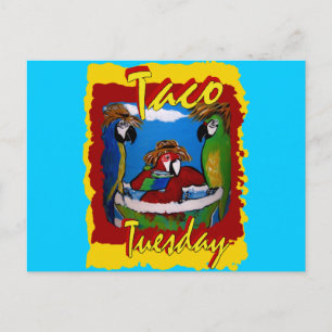 Party Parrots Invitation Postcard