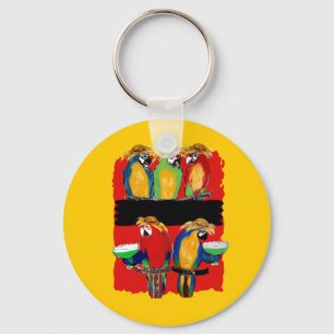 PARTY PARROTS KEYCHAIN