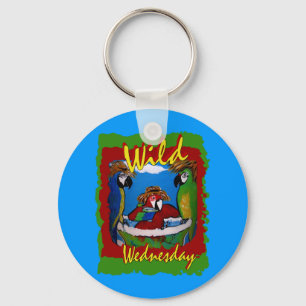 Party Parrots Keychain