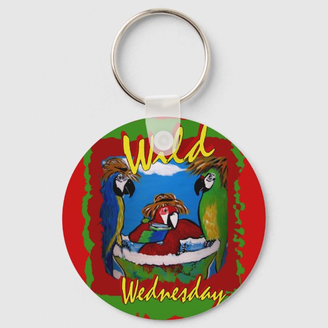 Party Parrots Keychain (Front)