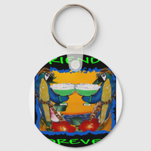 Party Parrots Keychain