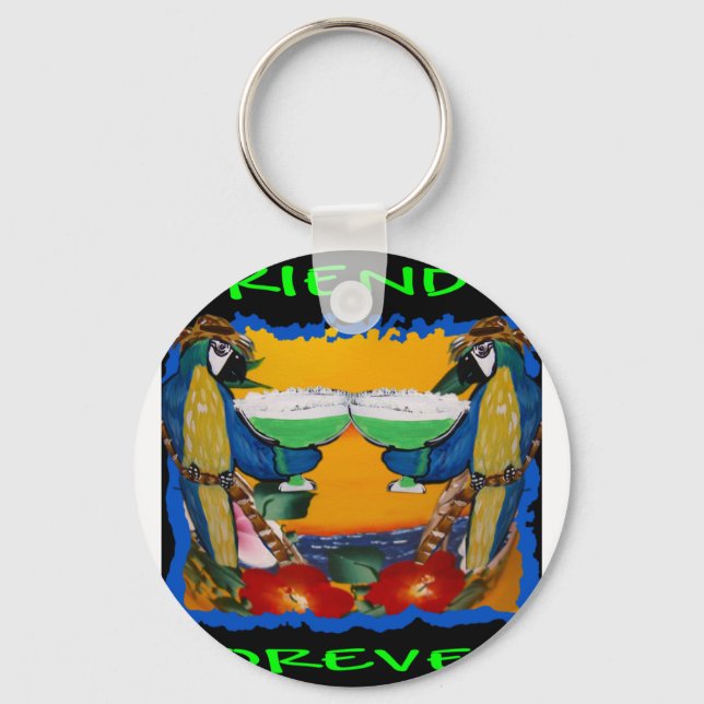 Party Parrots Keychain (Front)