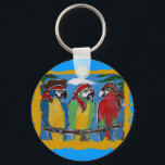 Party Parrots Keychain<br><div class="desc">Cute Party Parrots</div>