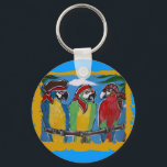 Party Parrots Keychain<br><div class="desc">Cute Party Parrots</div>